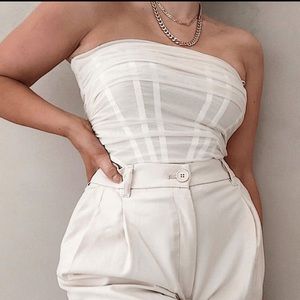 Fresh mesh corset top